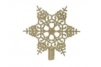 Κορυφή Δέντρου Νιφάδα W20.50-h19.00cm Light Gold