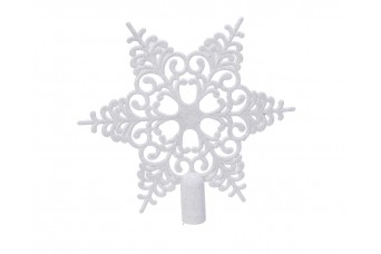 Κορυφή Δέντρου Νιφάδα W20.50-h19.00cm Winter White