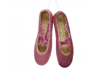 Στολίδι Πουεντ Ροζ Ύφασμα H10.70cm Pink Garden