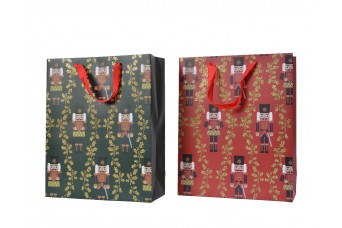 Τσάντα Δώρου Nutcracker L10.00-w26.00-h32.00cm Red/green