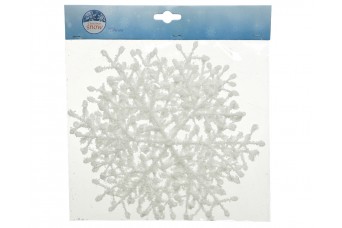 Νιφάδες Χιονιού S/4 D.15cm Λευκές Tree Farm
