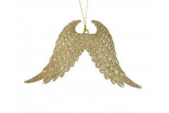 Φτερά Glitter Χρυσό H10.00cm Luxury
