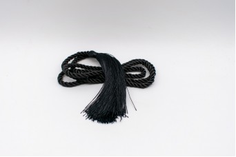 Φούντα Με Κορδόνι Διπλή 124cm Black 1τεμ