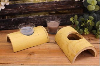 Bamboo Stand Κηροπήγιο για Ποτήρι BBS-1015