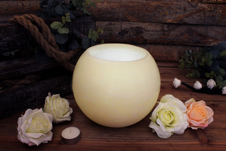 Κεριά Μπάλες Εκρού Φ20εκ 