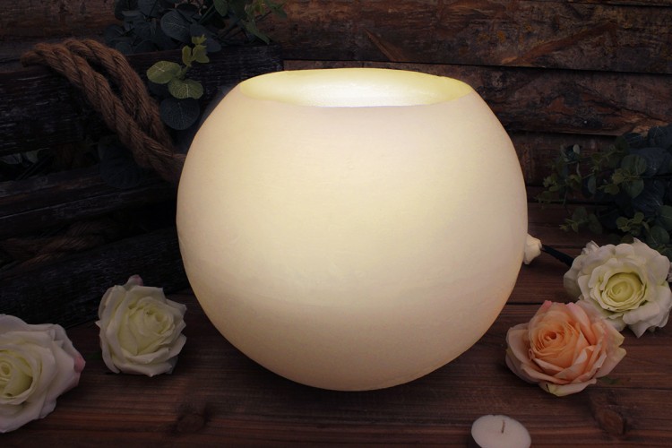 Κεριά Μπάλες Εκρού Φ25εκ 