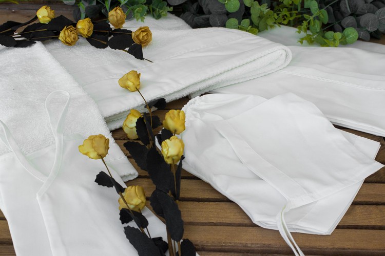 Σετ Λαδόπανα Αγοράκι Λευκό TWG-BW Σετ Λαδόπανα Αγοράκι Λευκό TWG-BW