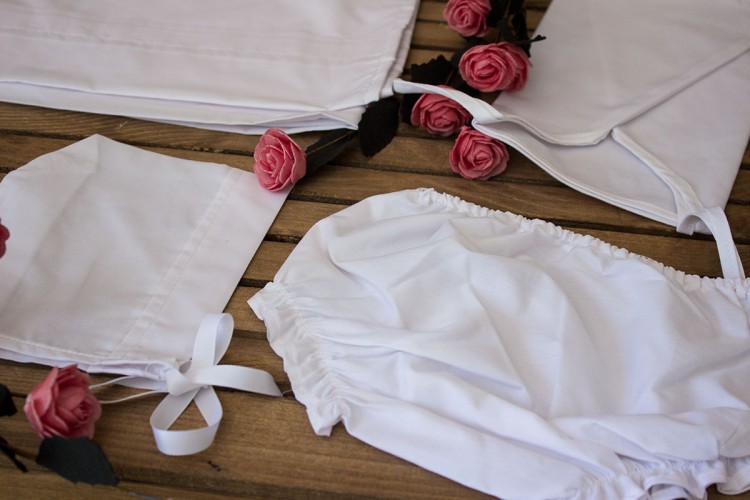 Σετ Λαδόπανα Κοριτσάκι Λευκό Σεντόνι-Εσώρουχα TWS85145-G